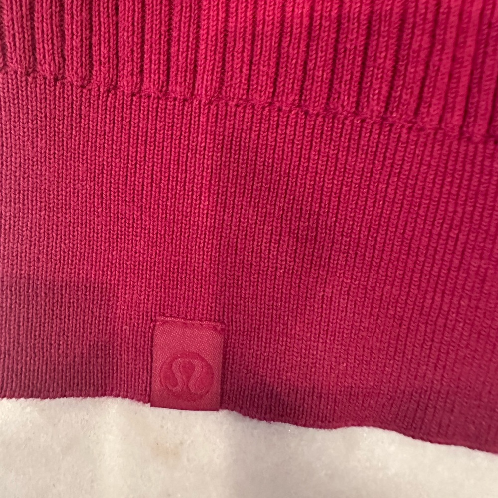 Lululemon Cotton-Blend Ribbed Sweater Wild Berry / Ripened Raspberry - Picture 8 of 8